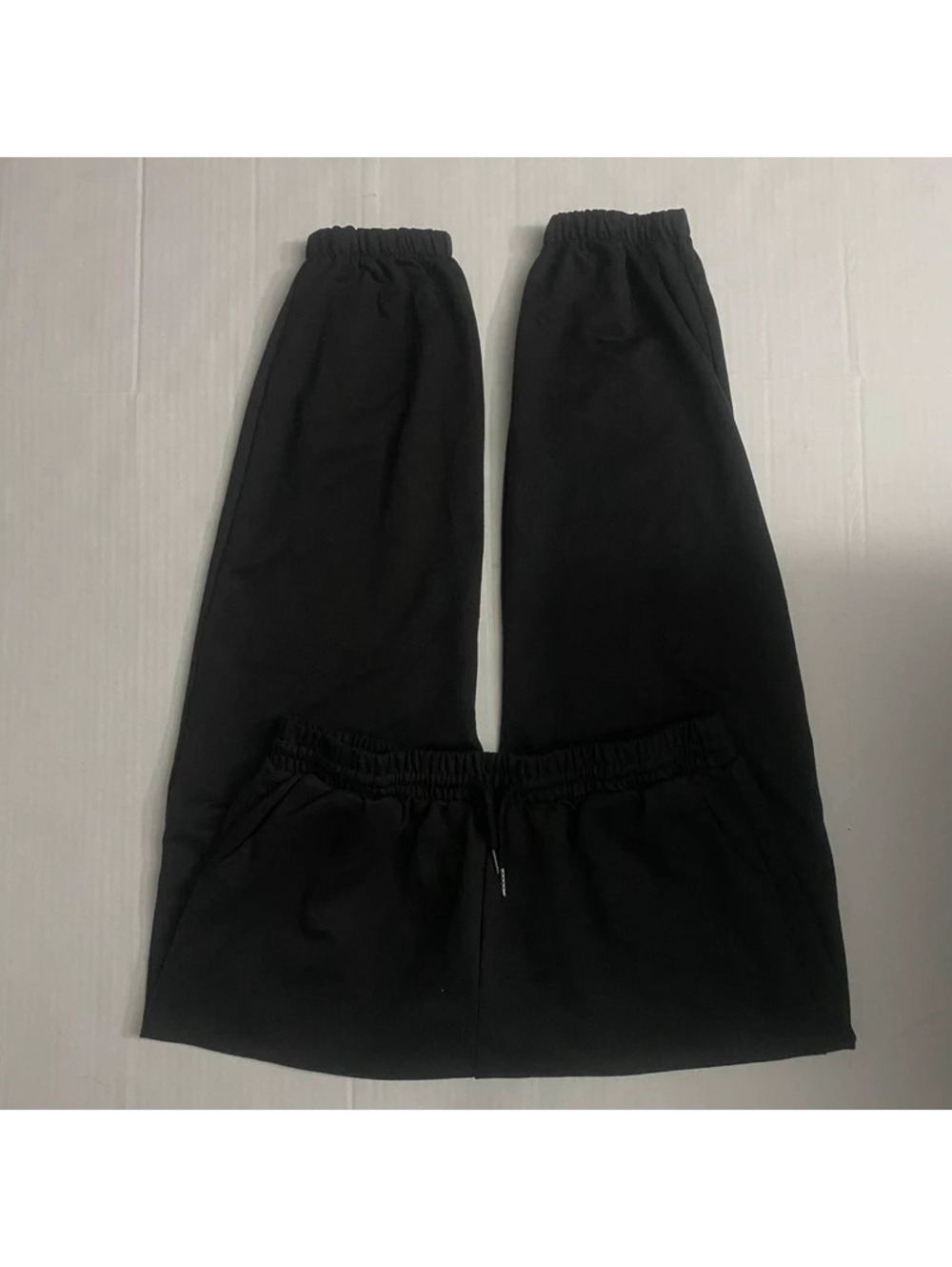 Black baggy sweatpants joggers womens L